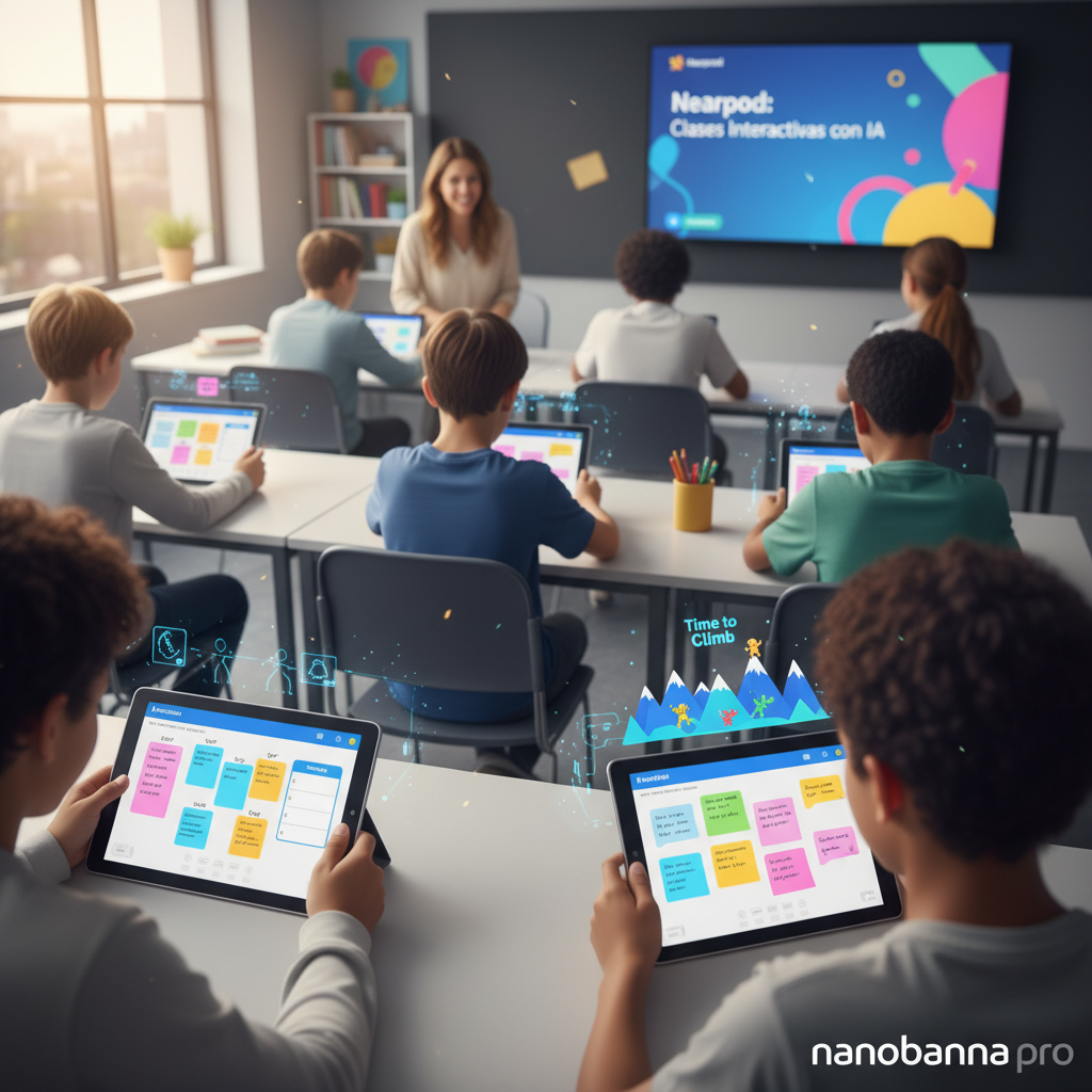 Representación visual de la integración de IA en la educación